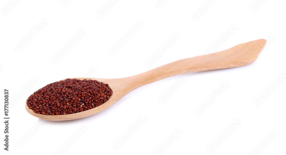 red quonoa isolate on white background red quonoa isolate on white background