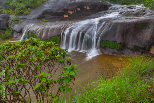 Tham Phra waterfall in Rain Forest inThailand
 photo