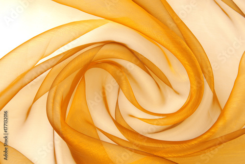 golden organza fabric wavy texture