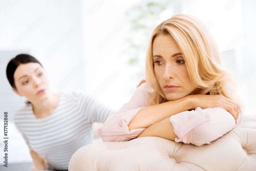 Sad unhappy woman suffering from depression Sad unhappy woman suffering from depression