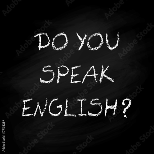 Do you speak English - poster