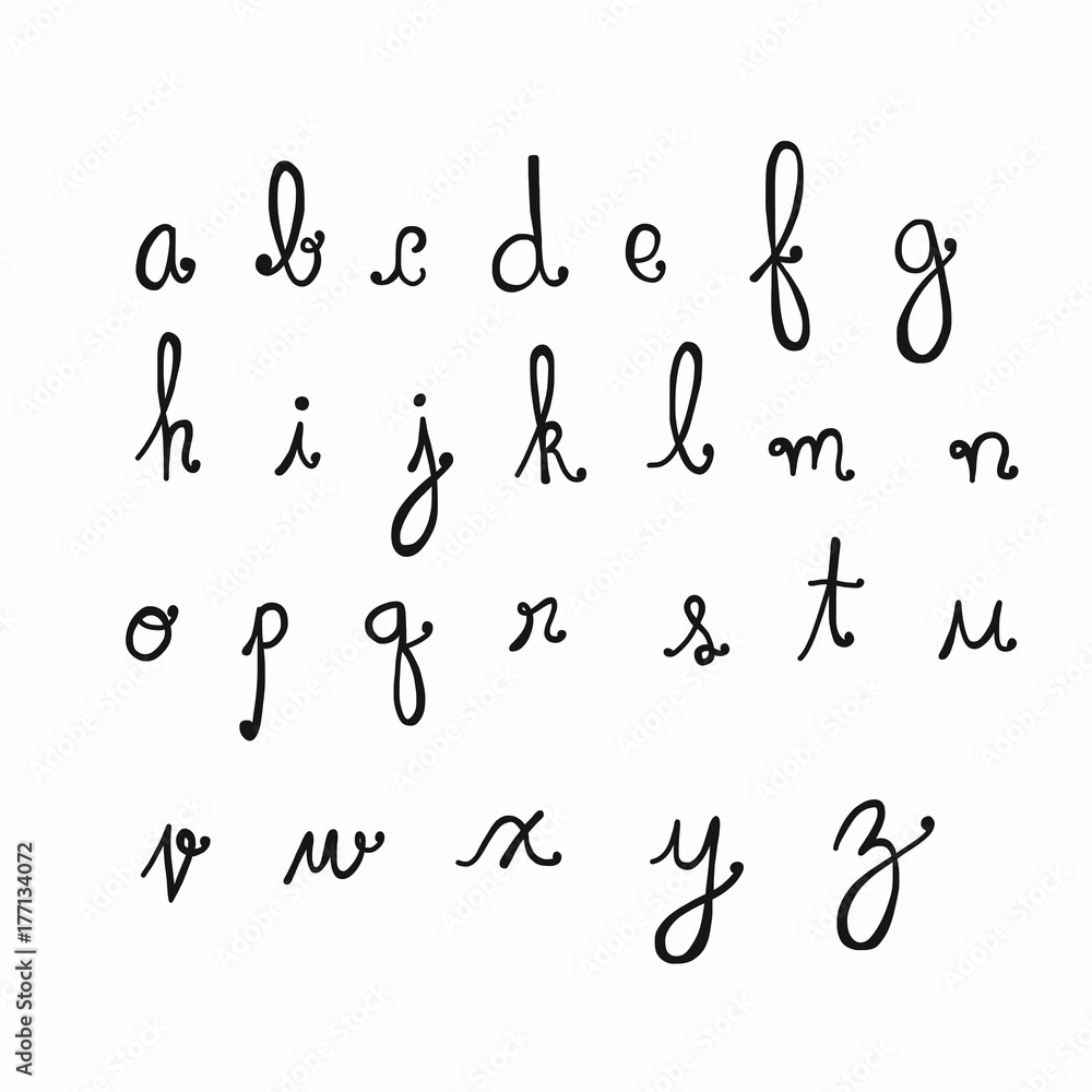 A to Z alphabet handwriting vector illustration A to Z alphabet handwriting vector illustration