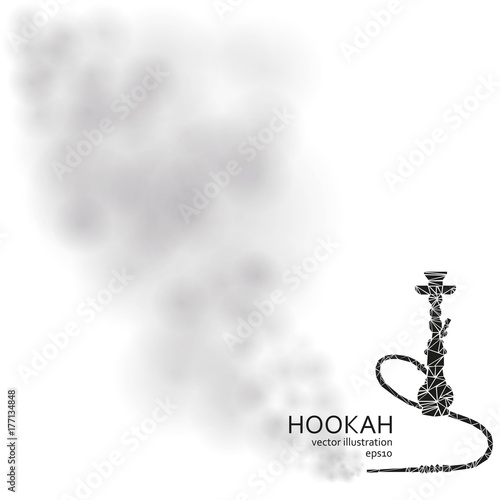 Hookah labels, badges and design elements collection. Vintage shisha logo. Lounge cafe emblem. Arabian bar or house, shop.