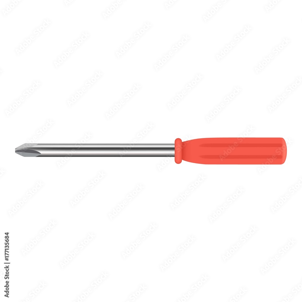 Phillips screwdriver icon, realistic style Phillips screwdriver icon, realistic style