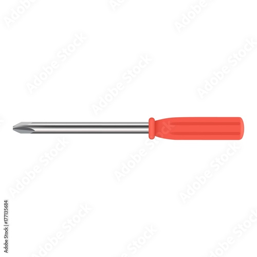 Phillips screwdriver icon, realistic style