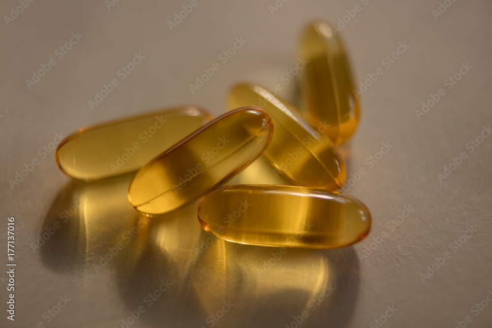 Omega 3 fishoil pills isolated on white background Omega 3 fishoil pills isolated on white background