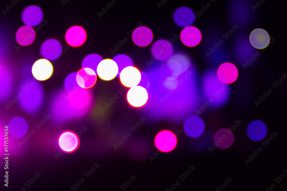Abstract bokeh defocused purple light for background Abstract bokeh defocused purple light for background