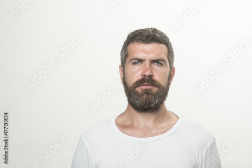Man with long beard and mustache.
