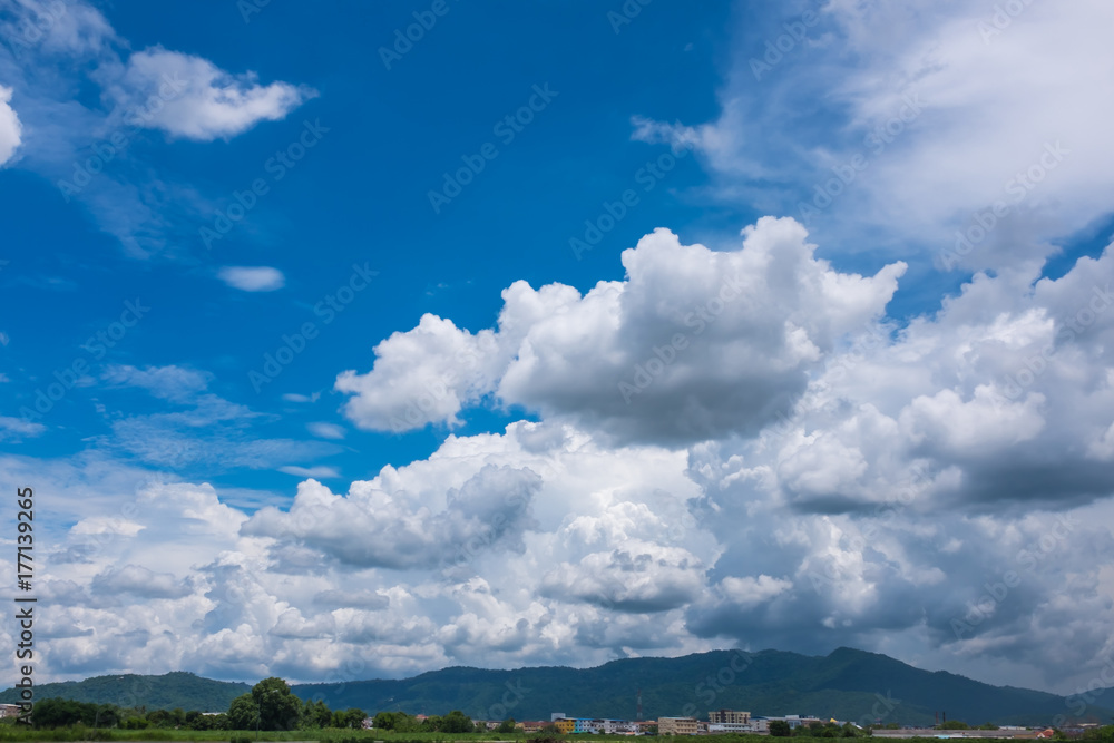 Beauty sky with cloudy above mountain range, serenity nature background. Beauty sky with cloudy above mountain range, serenity nature background.