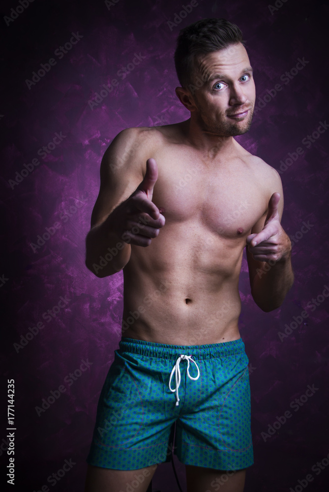 Fototapeta premium Shirtless Male Model