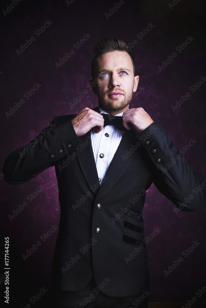 Fototapeta premium Male Model in Formal Suit