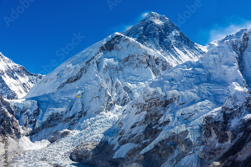 Snowy mountains of the Himalayas
