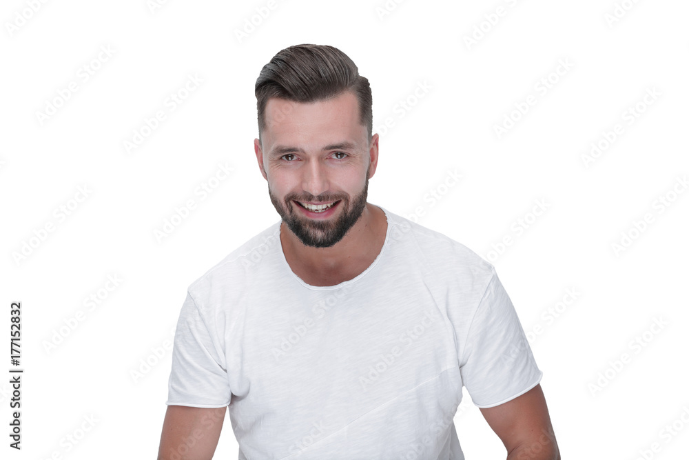 closeup.modern, relaxing young man closeup.modern, relaxing young man