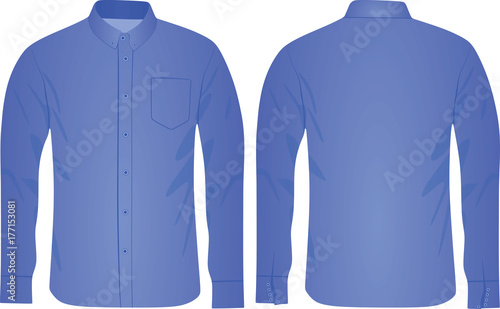 Blue shirt. vector illustration
