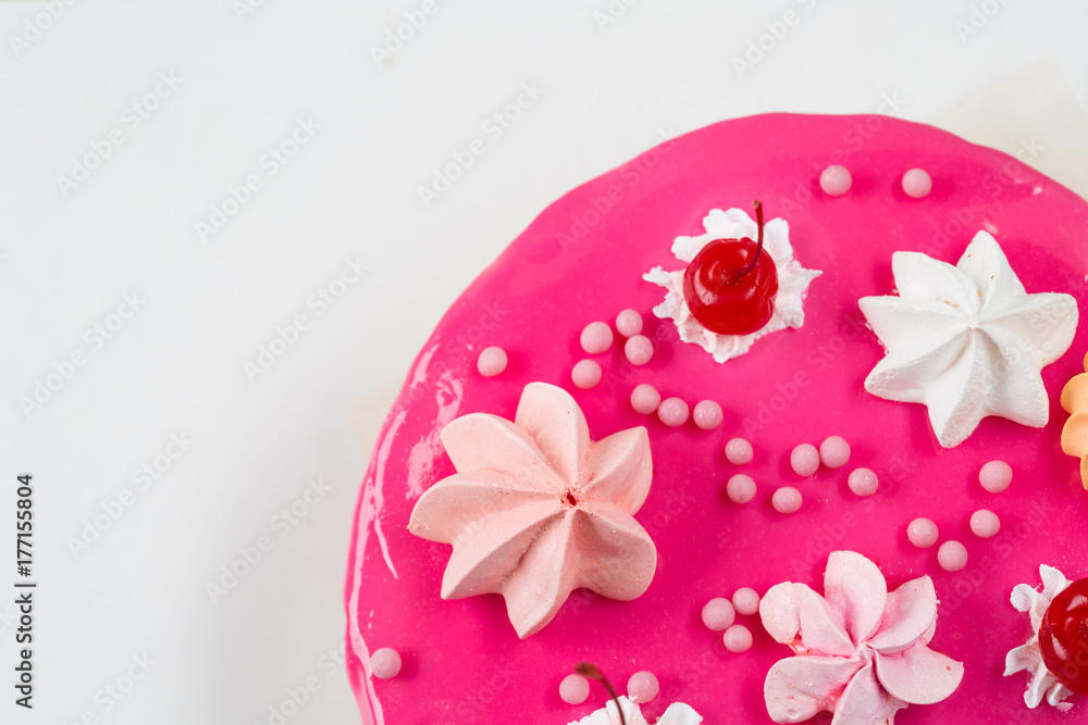 Pink cake decorated Pink cake decorated