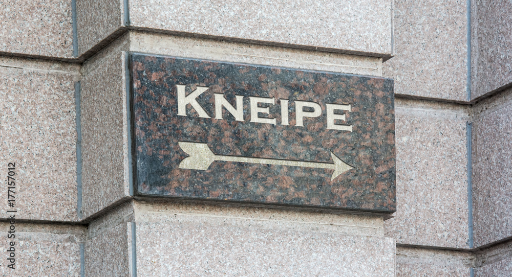 Fototapeta premium Schild 204 - Kneipe