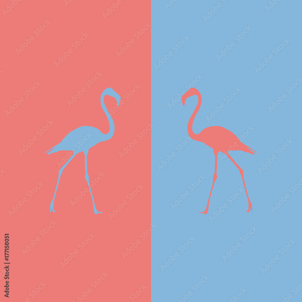 Obraz premium illustration flamingo beautiful