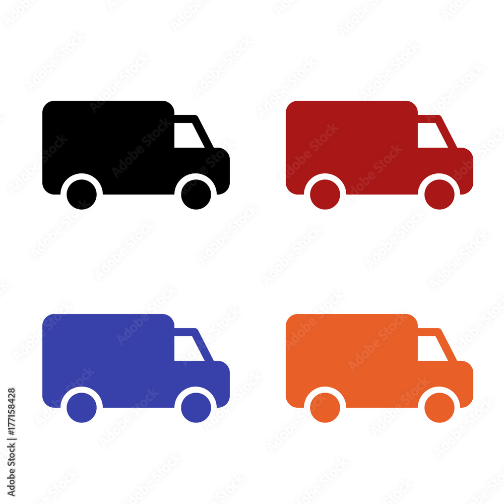 icon flat sending your purchase for applications and web icon flat sending your purchase for applications and web