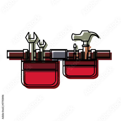 tool belt vector illustration