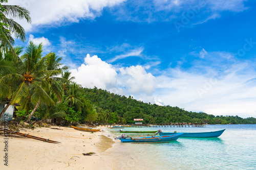 Fototapeta Naklejka Na Ścianę i Meble -  Beach in Raja Ampat, West Papua, Indonesia.