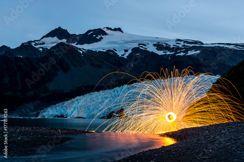 Spinning Wool Aialik Glacier photo
