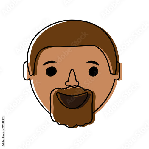 Wallpaper Mural man face  vector illustration Torontodigital.ca