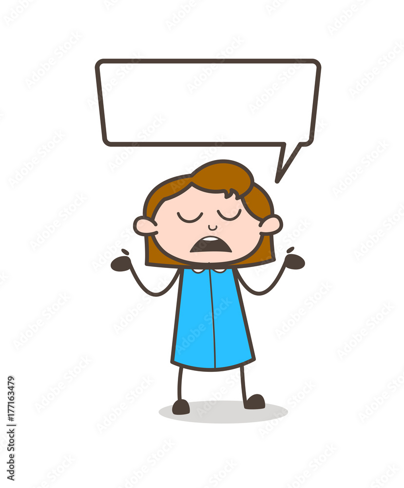 Talking Businesswoman with Speech Bubble Talking Businesswoman with Speech Bubble