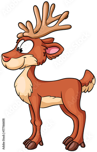 Niedliches Rentier - Vektor-Illustration