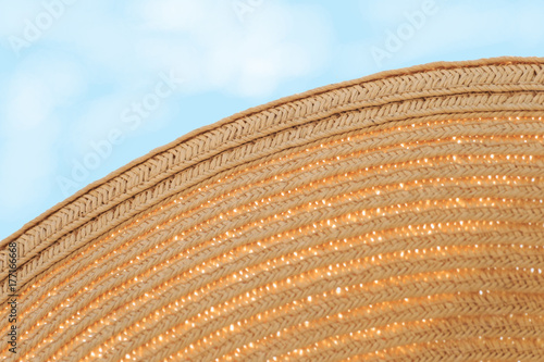 Photos Big hat on a sandy beach along the sea at sunrise