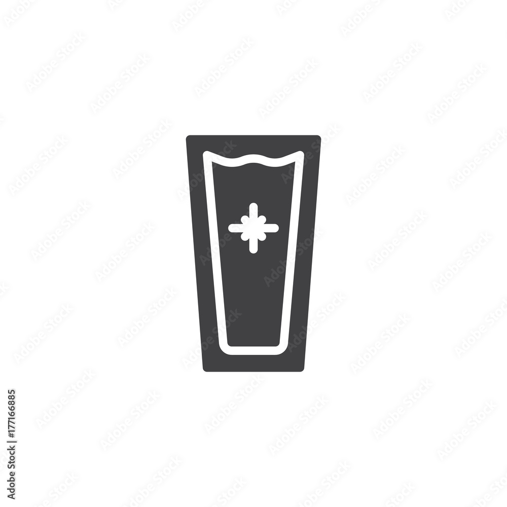 Glass of iced coffee icon vector, filled flat sign, solid pictogram isolated on white. Symbol, logo illustration. Glass of iced coffee icon vector, filled flat sign, solid pictogram isolated on white. Symbol, logo illustration.