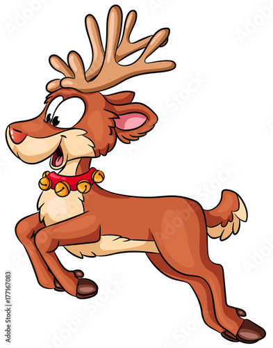 Niedliches Rentier - Vektor-Illustration