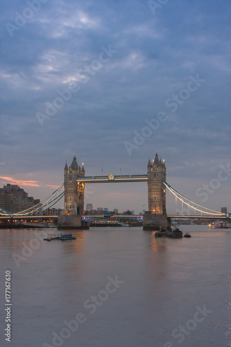 Tower Bridge in the morning  London  England