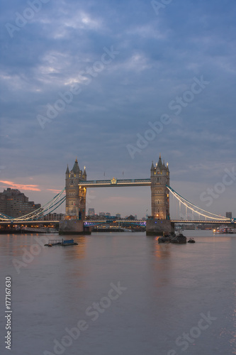 Tower Bridge in the morning, London, England