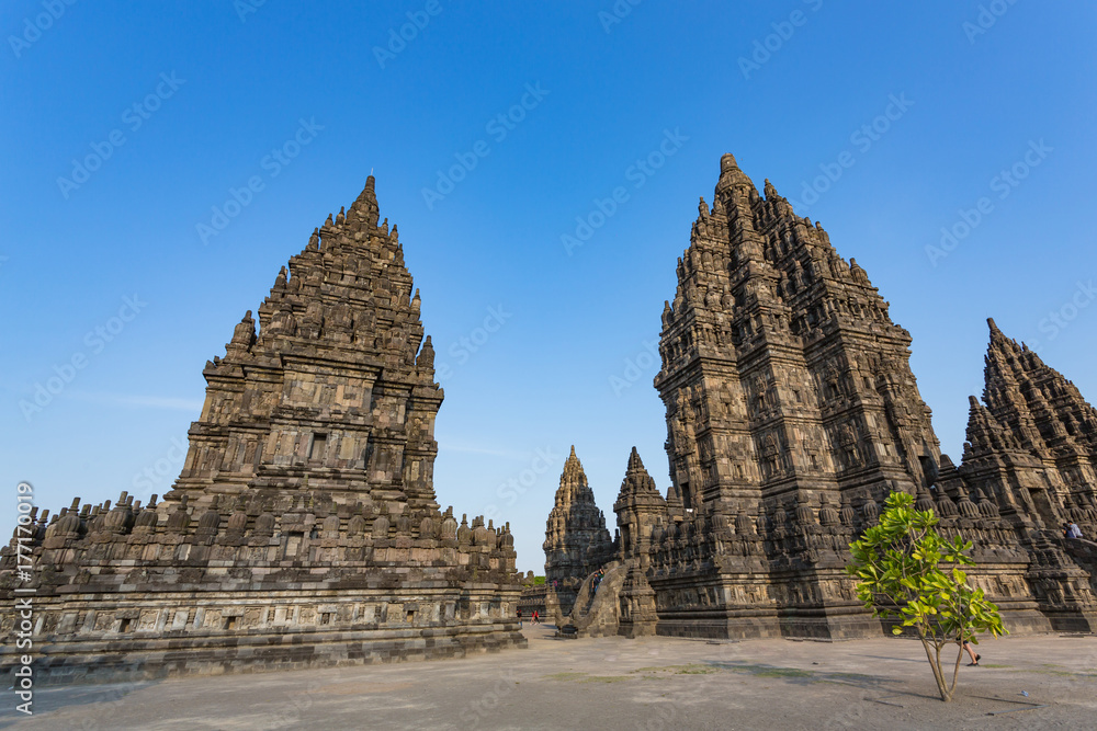 Prambanan - a 9th-century Hindu temple compound in Central Java, Indonesia Prambanan - a 9th-century Hindu temple compound in Central Java, Indonesia