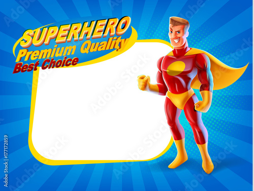 premium quality banner with hero