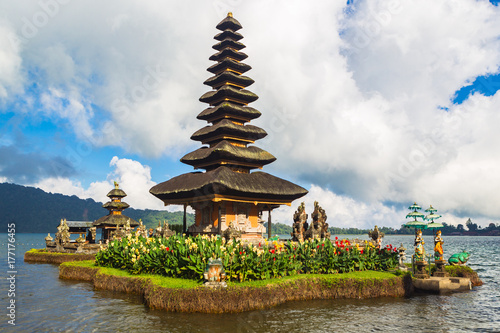Pura Ulun Danu Bratan. Temple on lake. Bali, Indonesia.