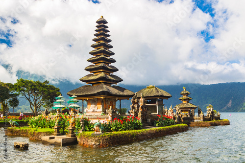 Pura Ulun Danu Bratan. Temple on lake. Bali  Indonesia.