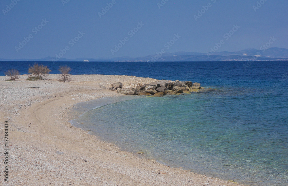Fototapeta premium Plage, Croatie, ile de Brac