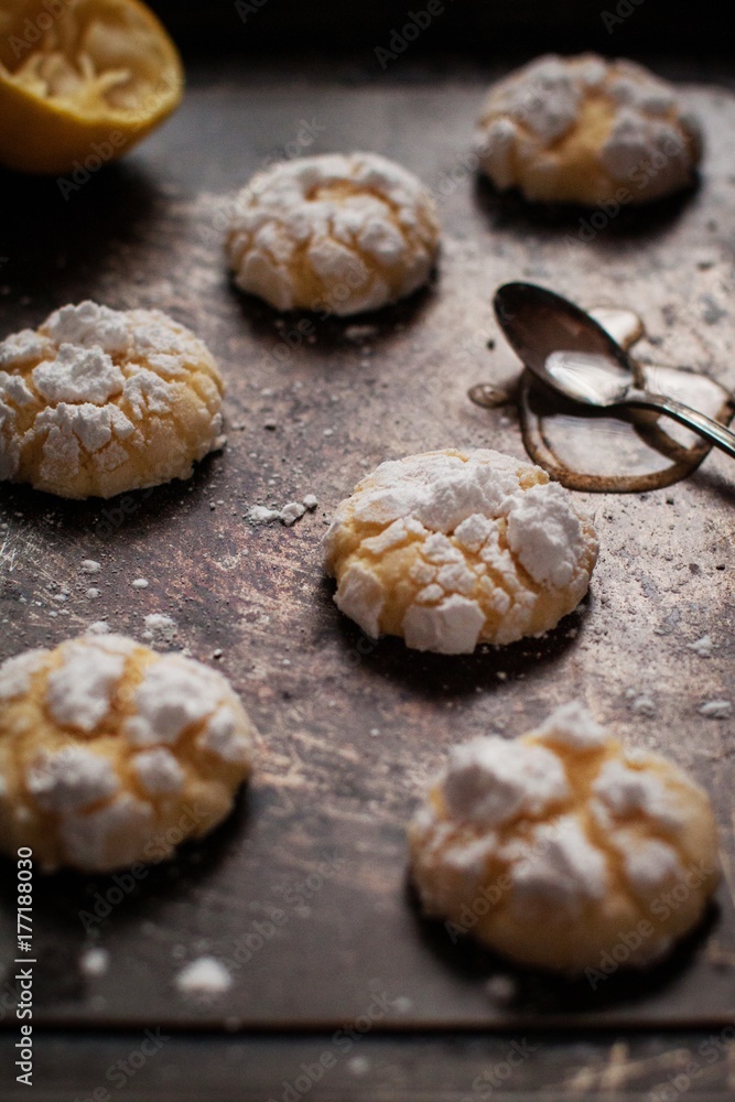 Lemon crinkle cookies Lemon crinkle cookies