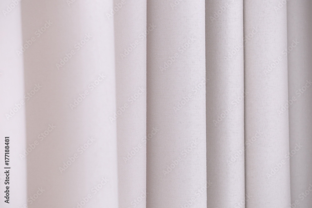 Beautiful silk curtains, closeup Beautiful silk curtains, closeup