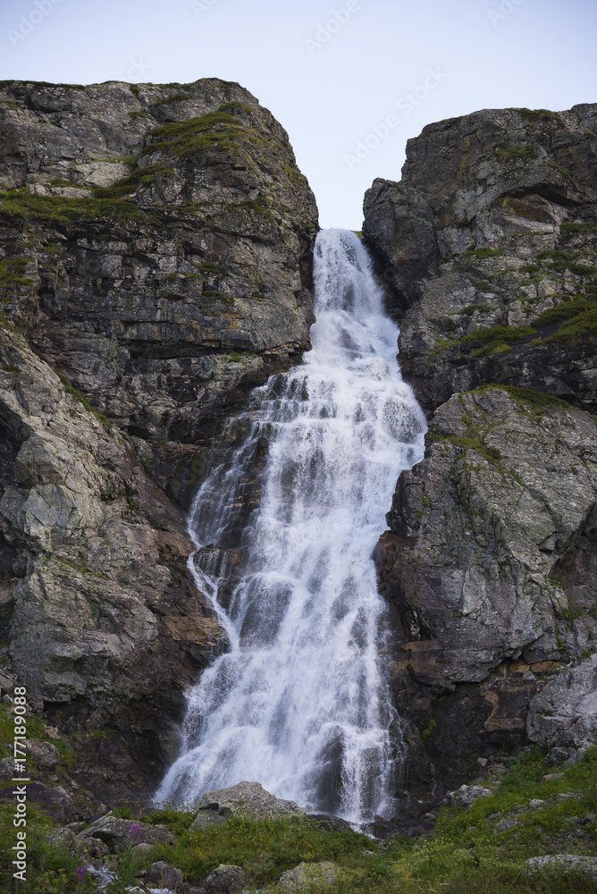 Obraz premium Mountain waterfall, Caucasus