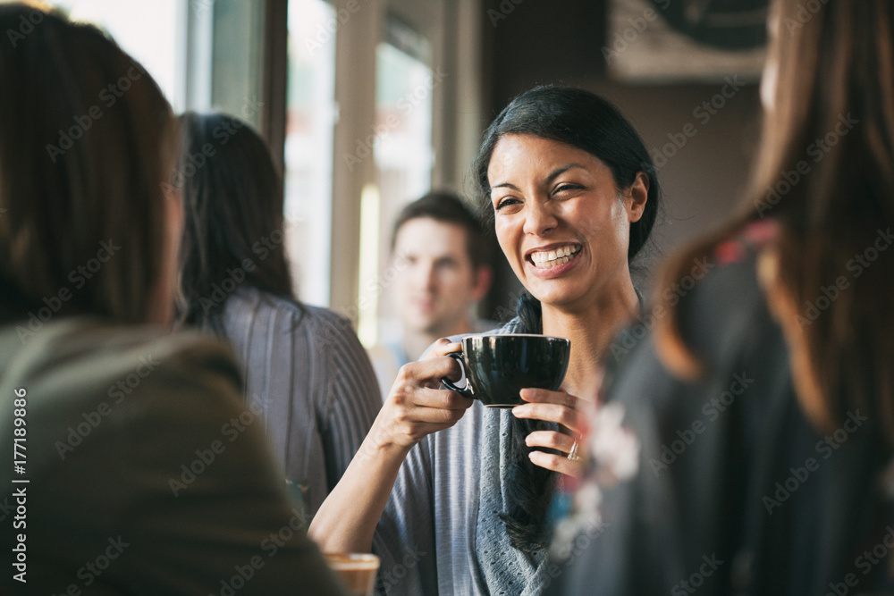 Cafe: Friends Having Fun Conversation Cafe: Friends Having Fun Conversation