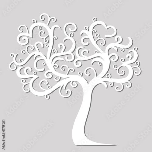 ornamental tree. Art tree