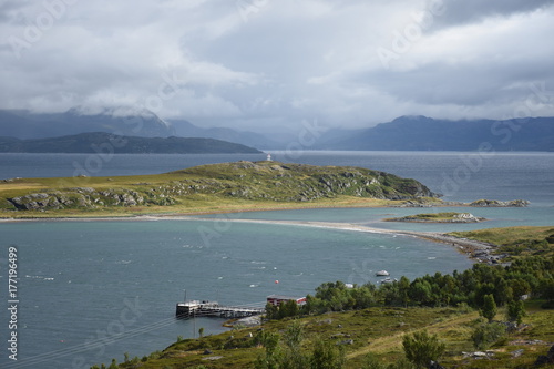 Photo Norwegen, Norge, Alta, Altafjord, Fjord, Langfjorden, Langenesholmen, Insel, Bun