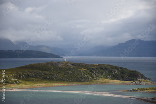 Norwegen, Norge, Alta, Altafjord, Fjord, Langfjorden, Langenesholmen, Insel, Bunker, Stellung, Weltkrieg, Wehrmacht, Besatzungsmacht, gesprengt, Verteidigung photo