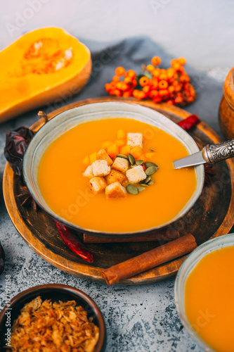 Pumpkin soup cream