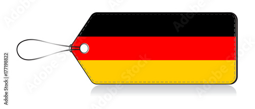 German flag leble, Made in Gemany