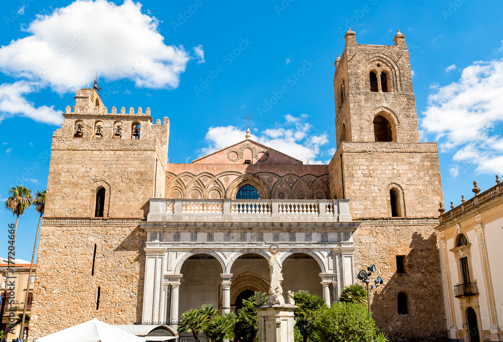 The Cathedral of Monreale, is one of the greatest extent examples of Norman architecture, Sicily, Italy
