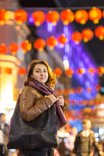 Photography Woman in China town in Soho, London