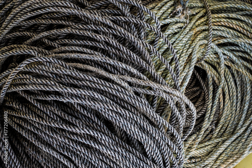 Slika na platnu cordage corde pêche pêcher filet mer océan attraper marin poisson